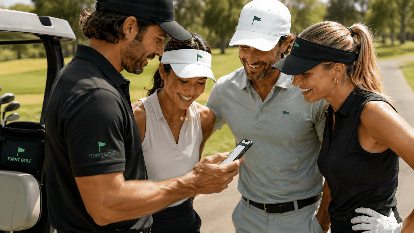 A group gathered around a phone — one host, one link, everyone else just plays